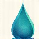 Stylized water droplet icon